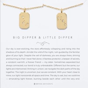 COPY - Bryan Anthony’s Big Dipper & Little Dipper 14k Gold necklace set